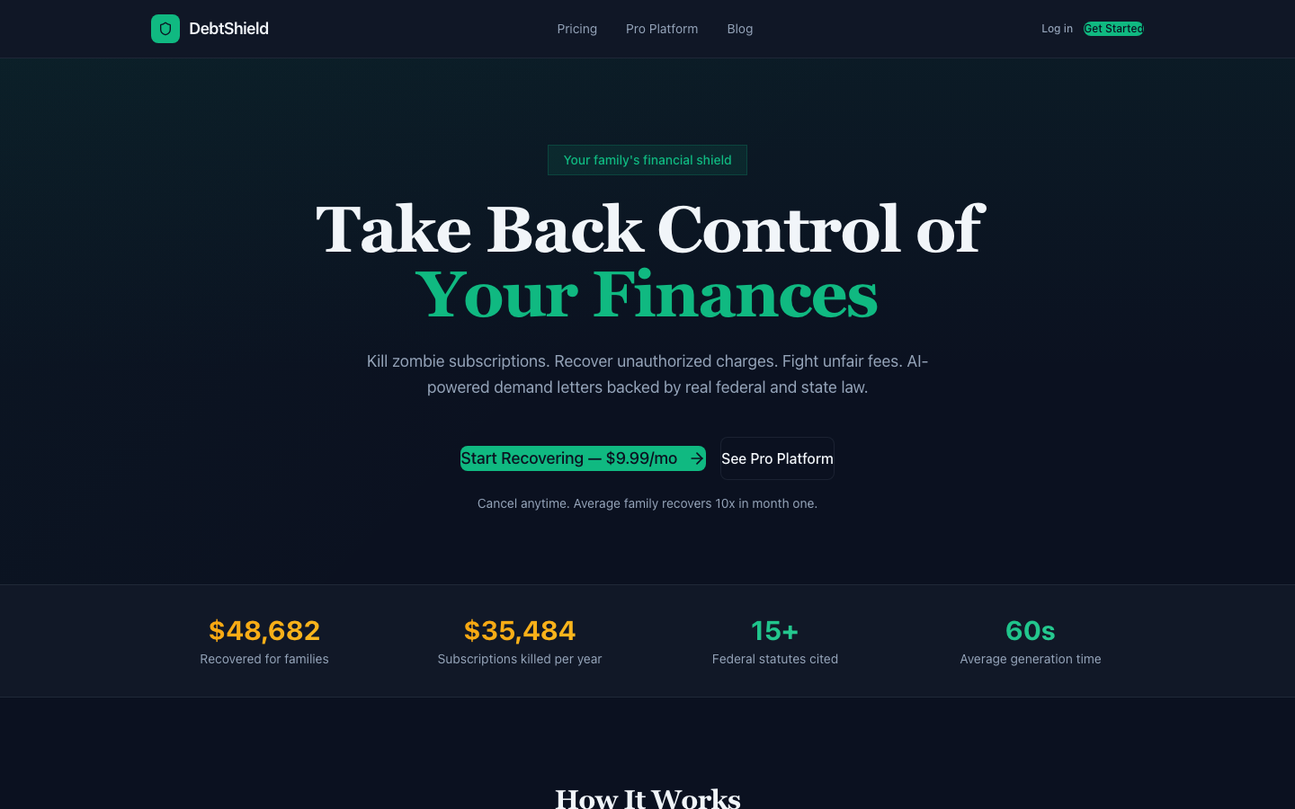 DebtShield screenshot