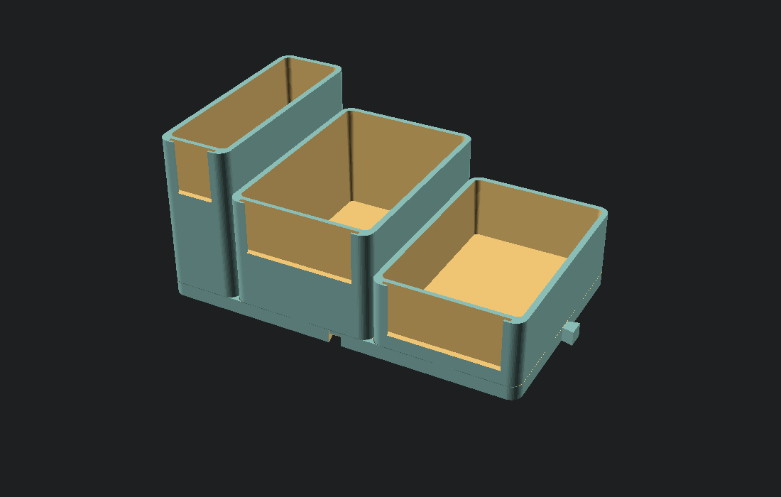 CoilCap modular cable boxes seated on an interlocking baseplate